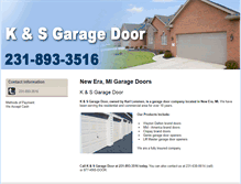 Tablet Screenshot of kandsgarage.com